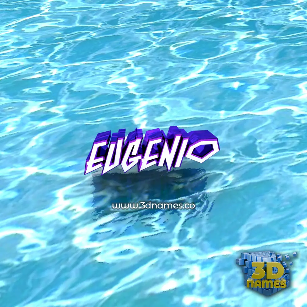 eugenio in Water style - 3D name wallpaper