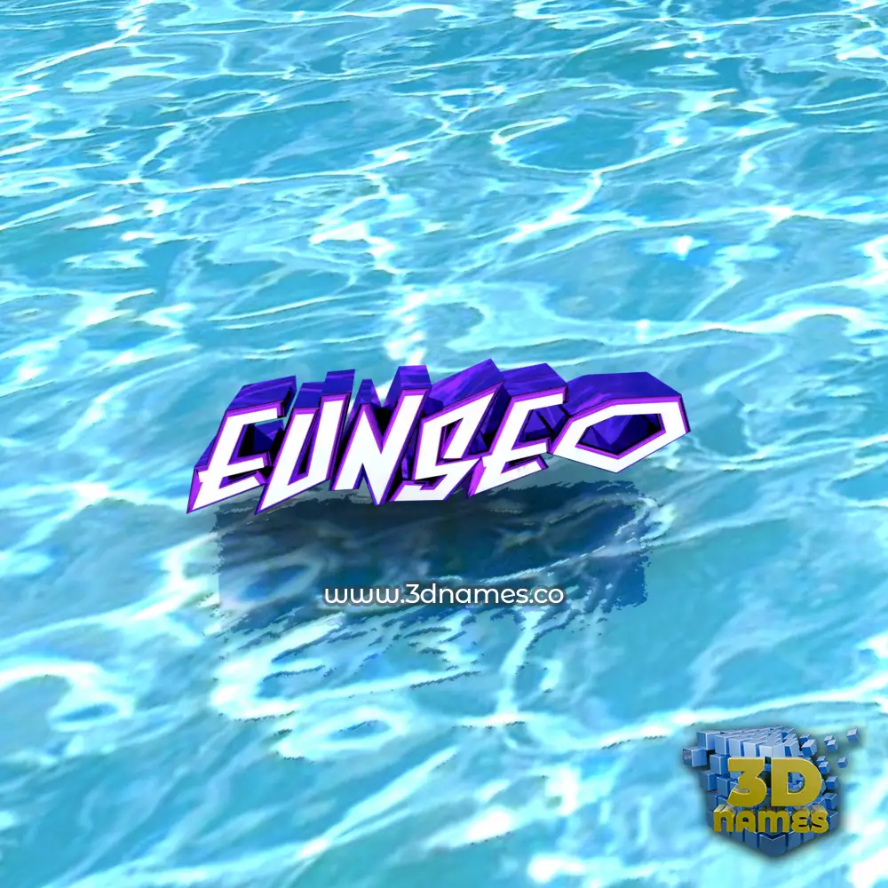 eunseo in Water style - 3D name wallpaper
