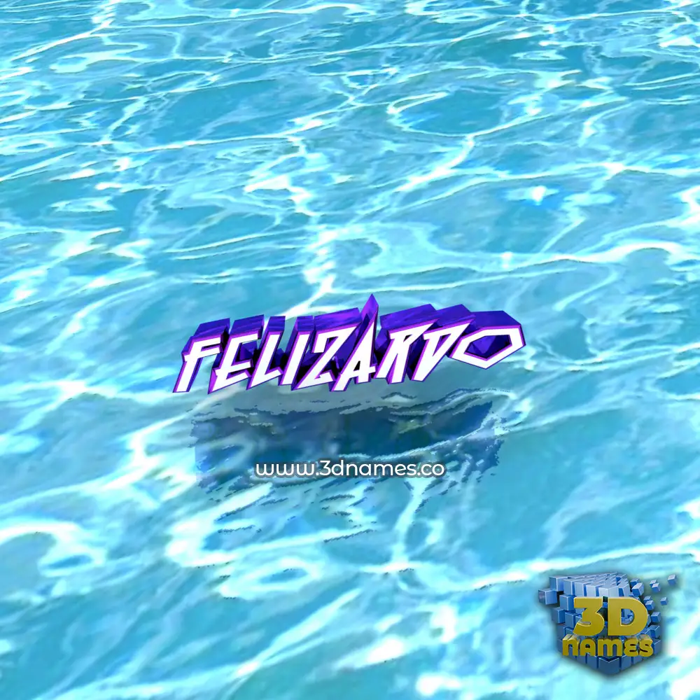 felizardo in Water style - 3D name wallpaper