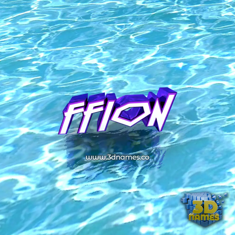 ffion in Water style - 3D name wallpaper