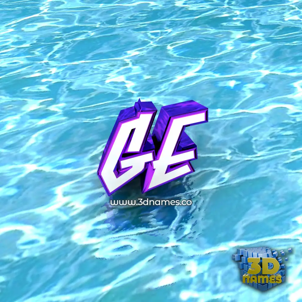 ge in Water style - 3D name wallpaper