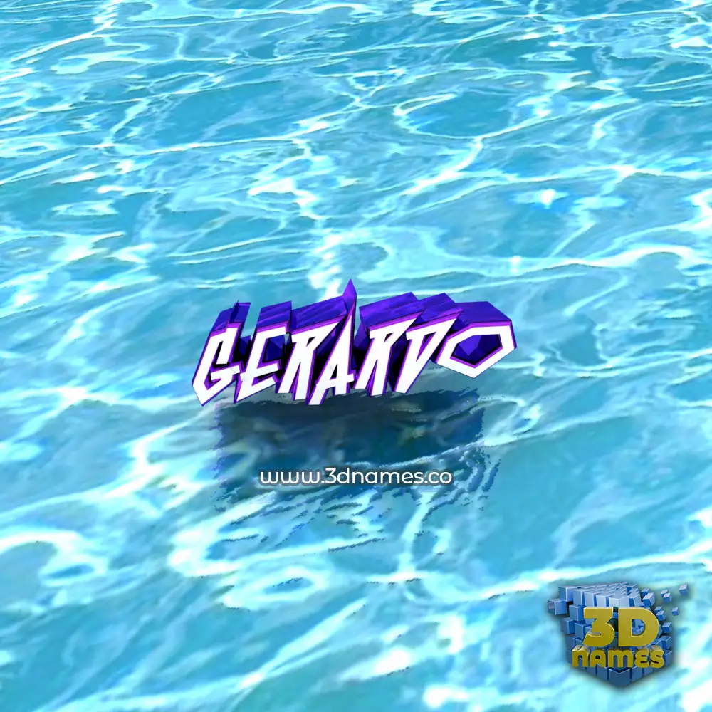 gerardo in Water style - 3D name wallpaper