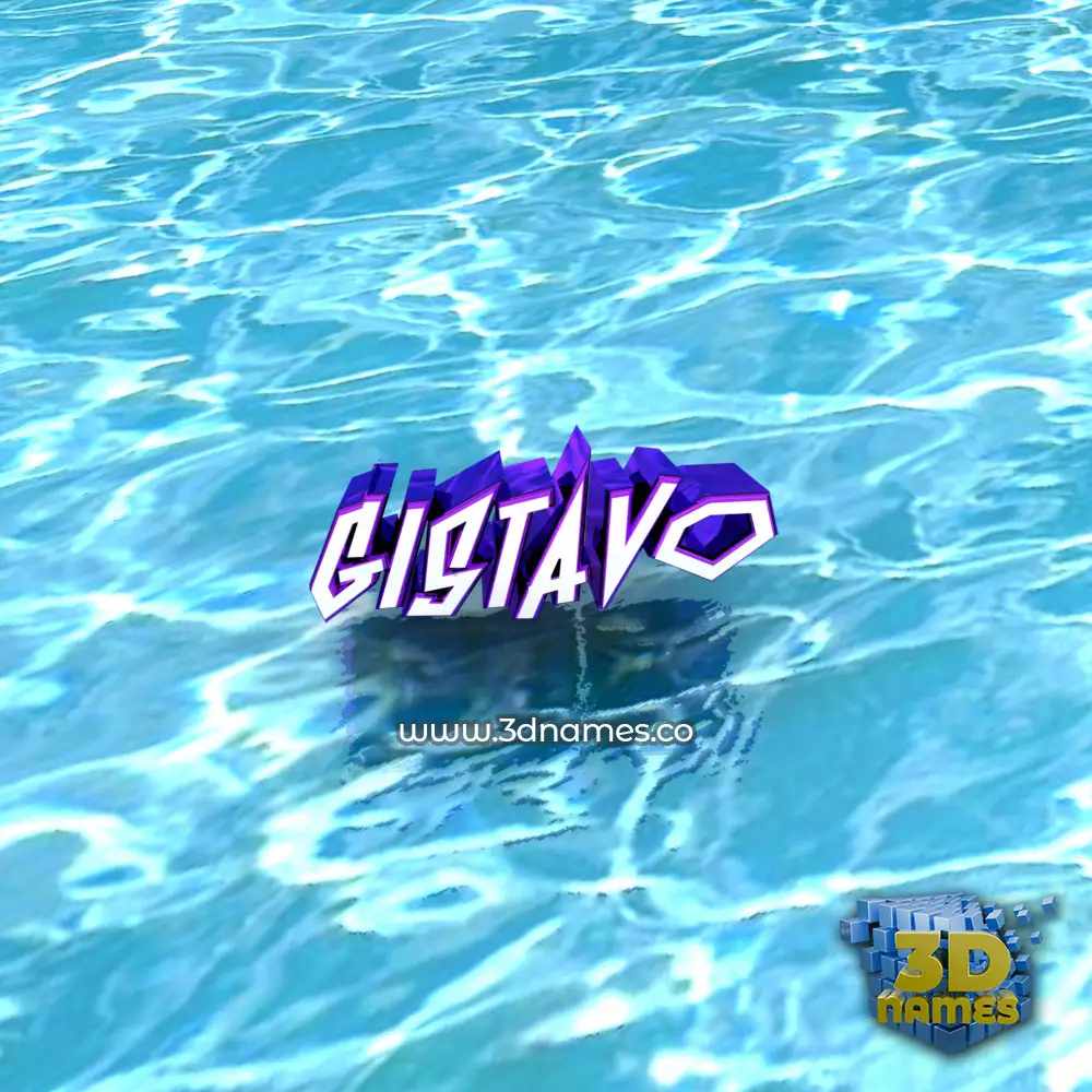 gistavo in Water style - 3D name wallpaper