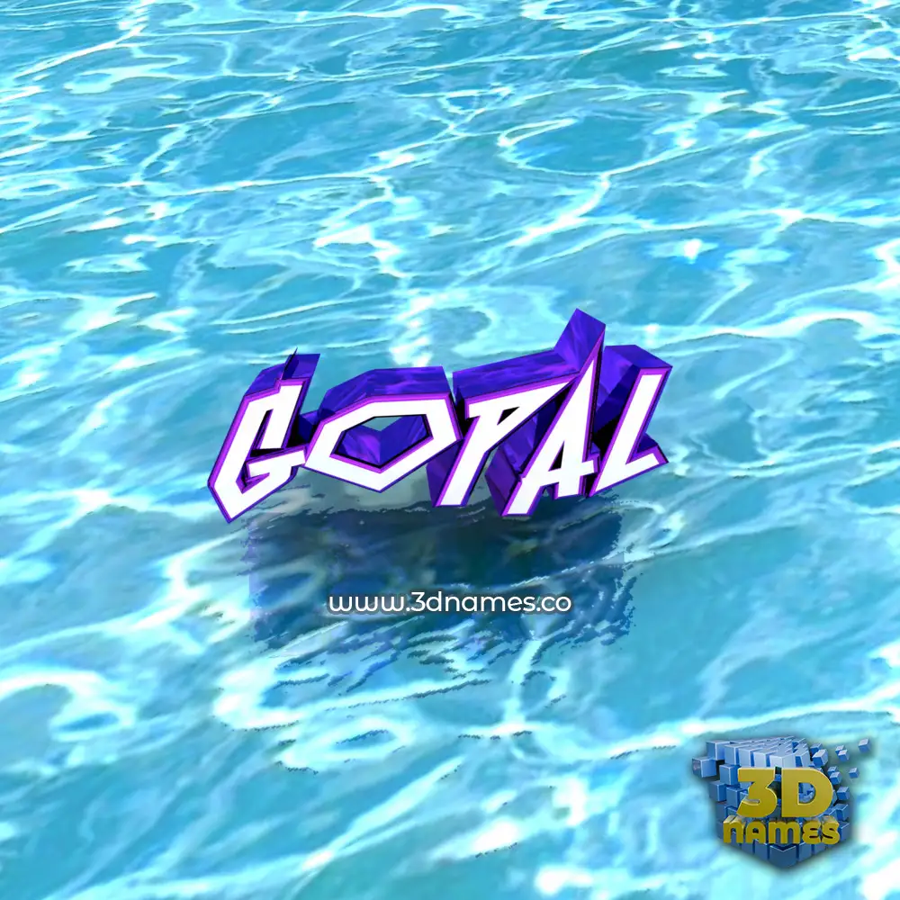 gopal in Water style - 3D name wallpaper