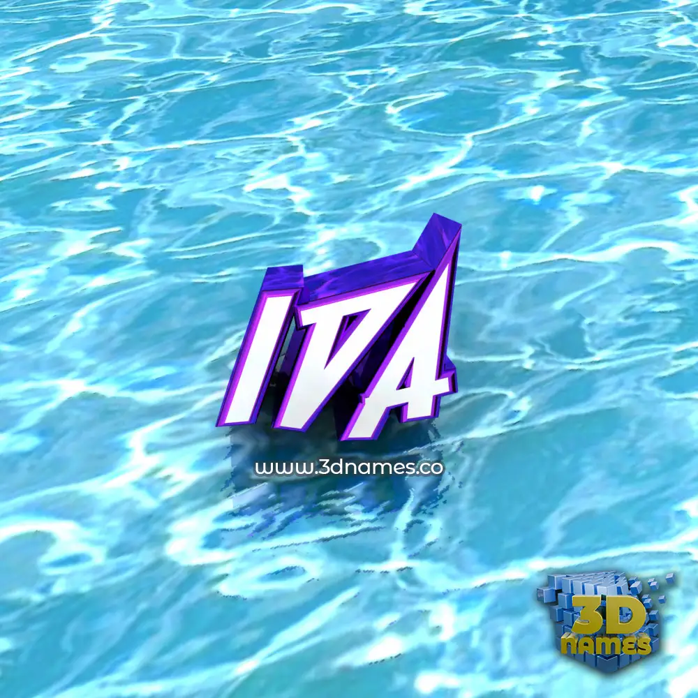 ida in Water style - 3D name wallpaper