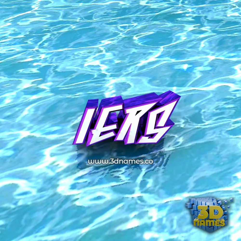 iers in Water style - 3D name wallpaper