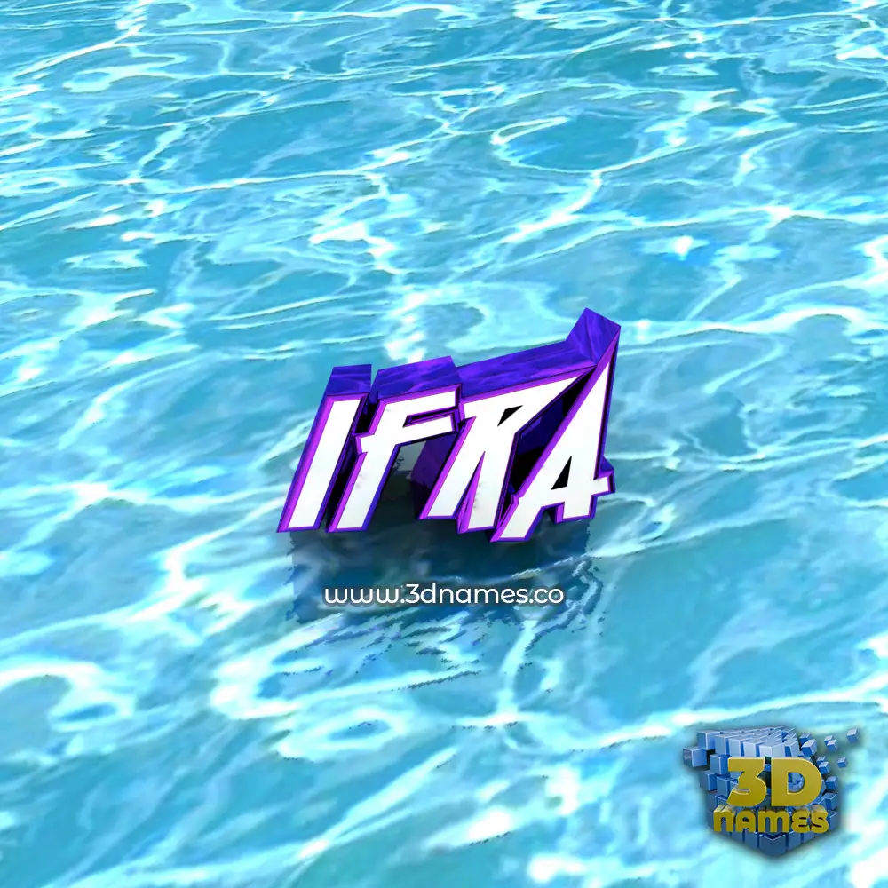 ifra in Water style - 3D name wallpaper