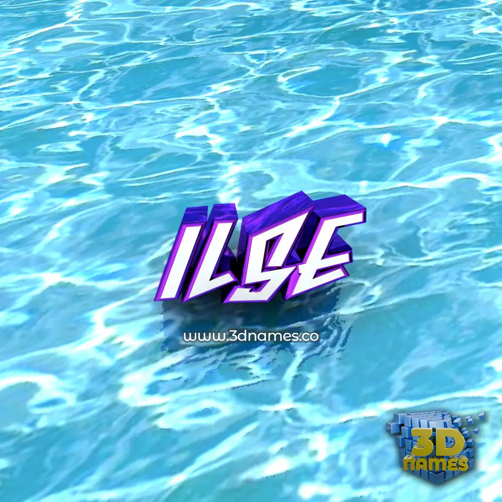ilse in Water style - 3D name wallpaper