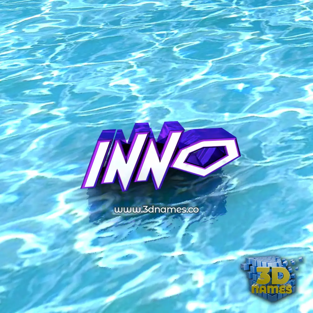 inno in Water style - 3D name wallpaper