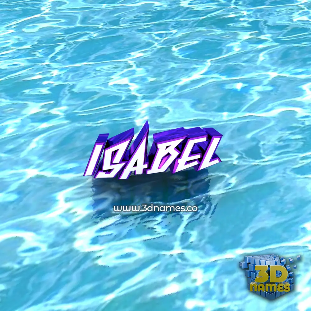 isabel in Water style - 3D name wallpaper