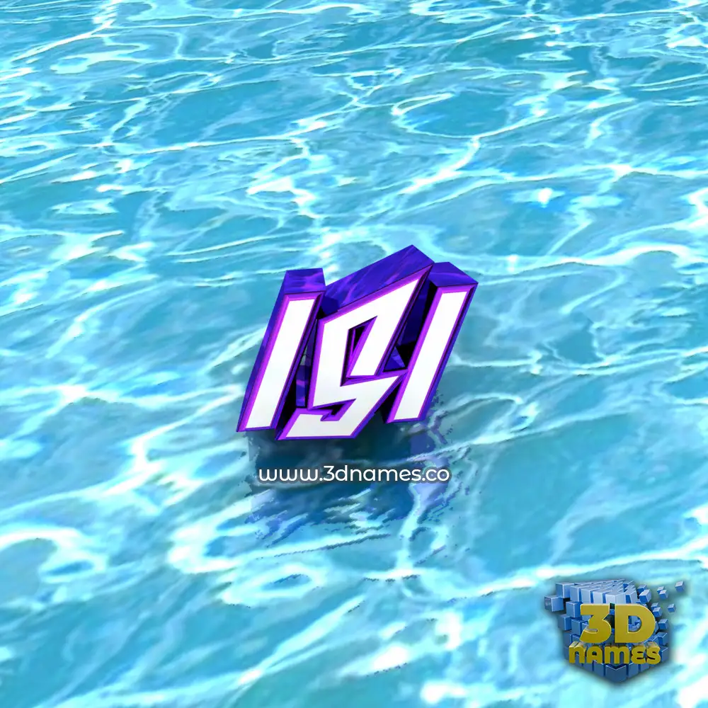isi in Water style - 3D name wallpaper