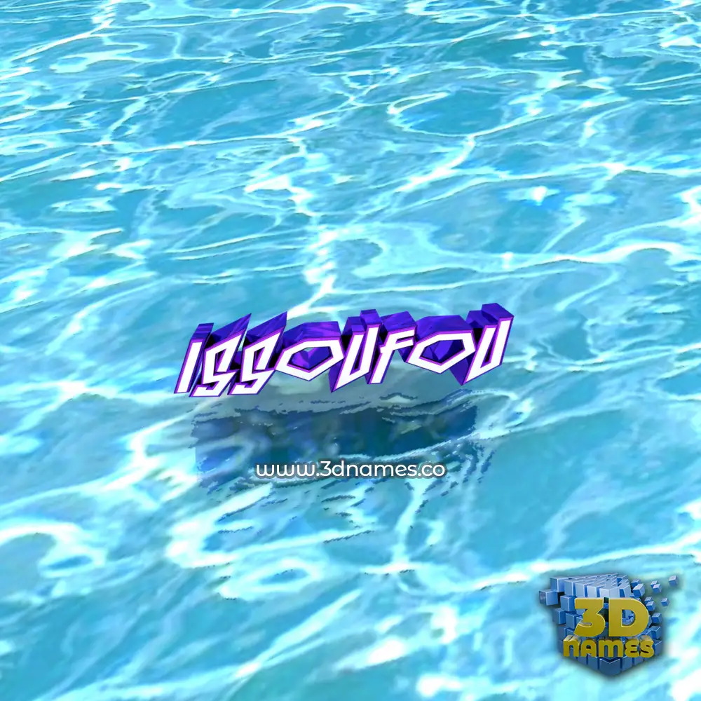 issoufou in Water style - 3D name wallpaper
