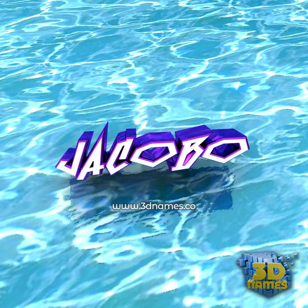 jacobo in Water style - 3D name wallpaper
