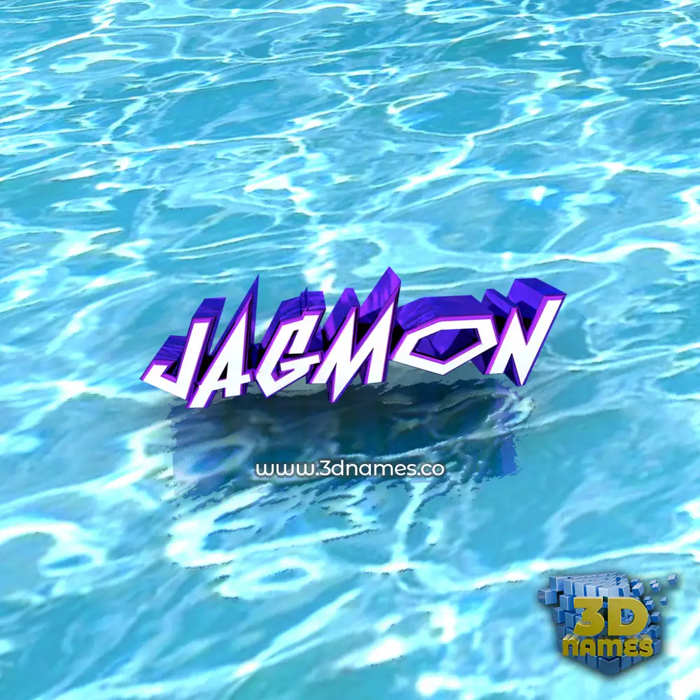 jagmon in Water style - 3D name wallpaper