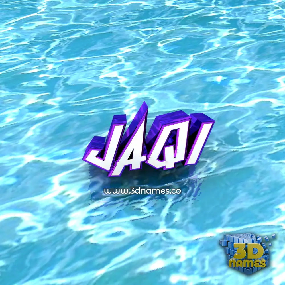 jaqi in Water style - 3D name wallpaper