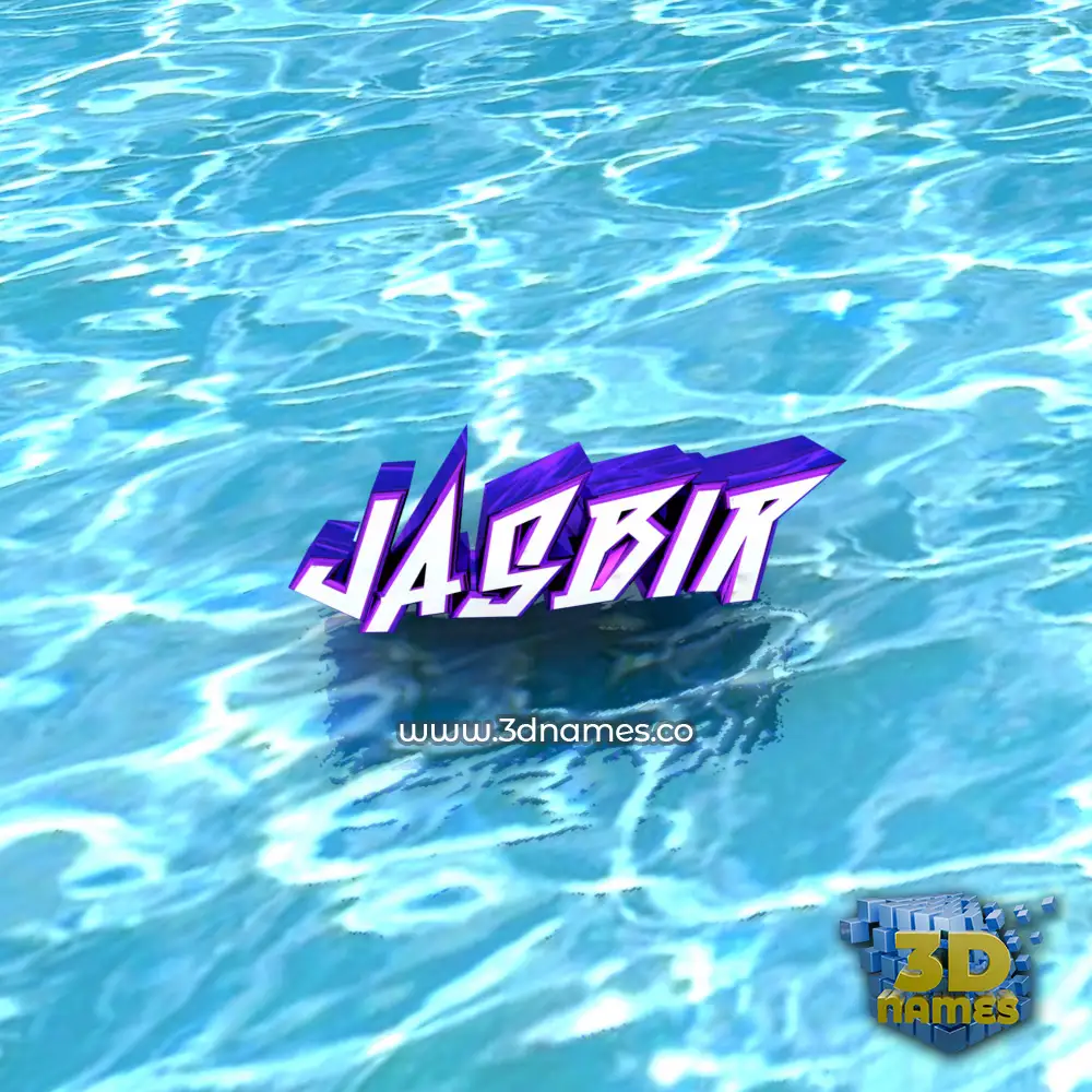 jasbir in Water style - 3D name wallpaper