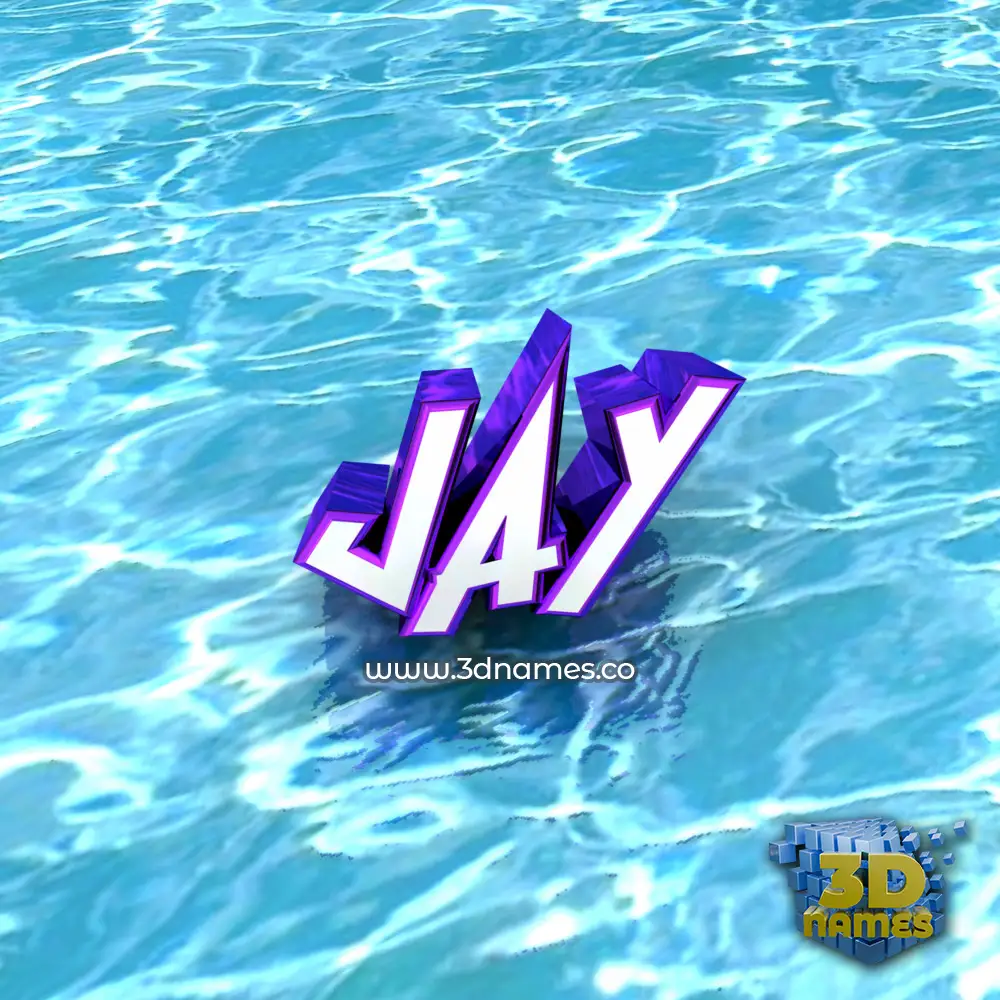 jay in Water style - 3D name wallpaper