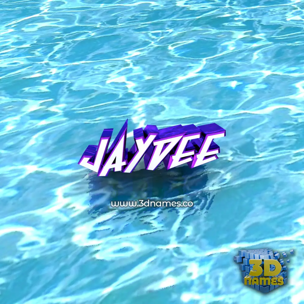 jaydee in Water style - 3D name wallpaper