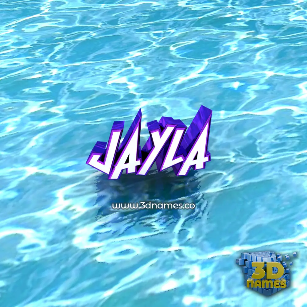 jayla in Water style - 3D name wallpaper