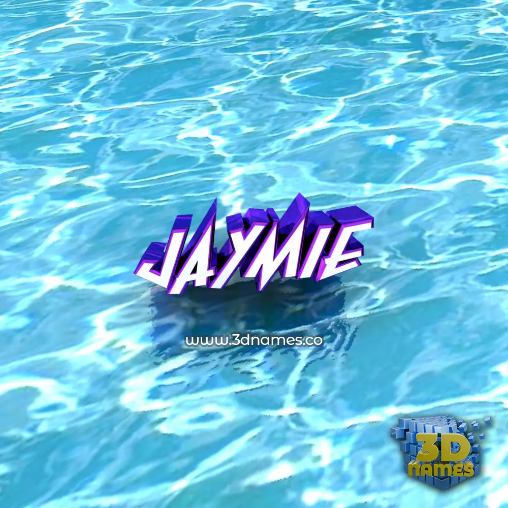 jaymie in Water style - 3D name wallpaper