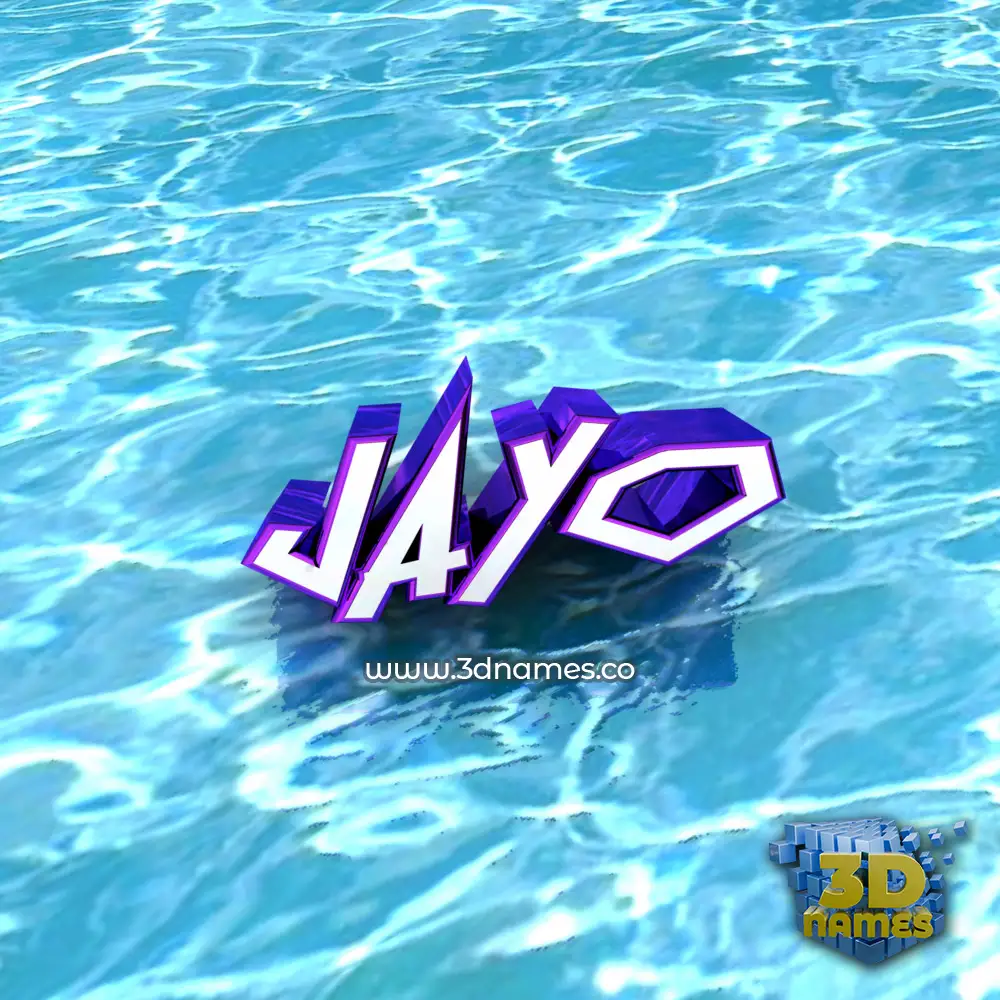 jayo in Water style - 3D name wallpaper