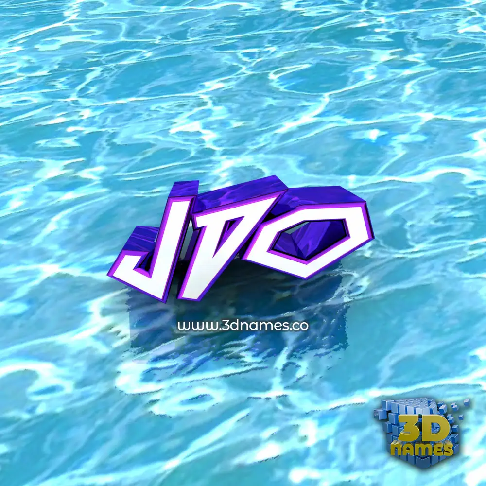jdo in Water style - 3D name wallpaper