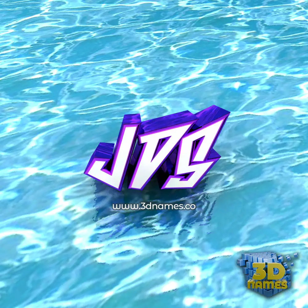 jds in Water style - 3D name wallpaper