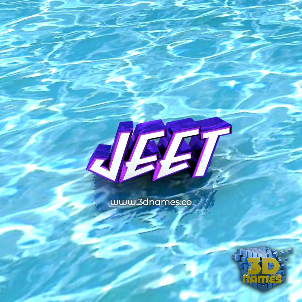jeet in Water style - 3D name wallpaper