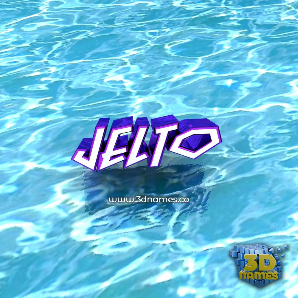 jelto in Water style - 3D name wallpaper