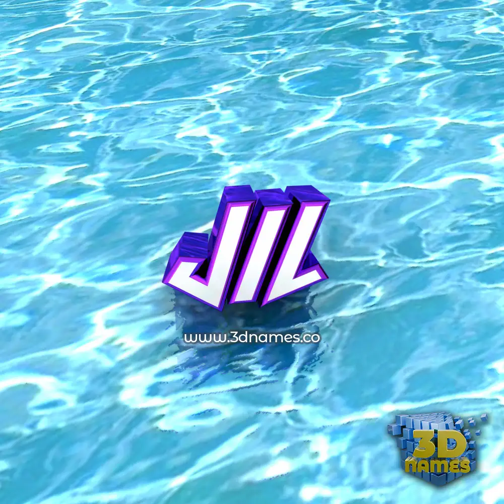 jil in Water style - 3D name wallpaper
