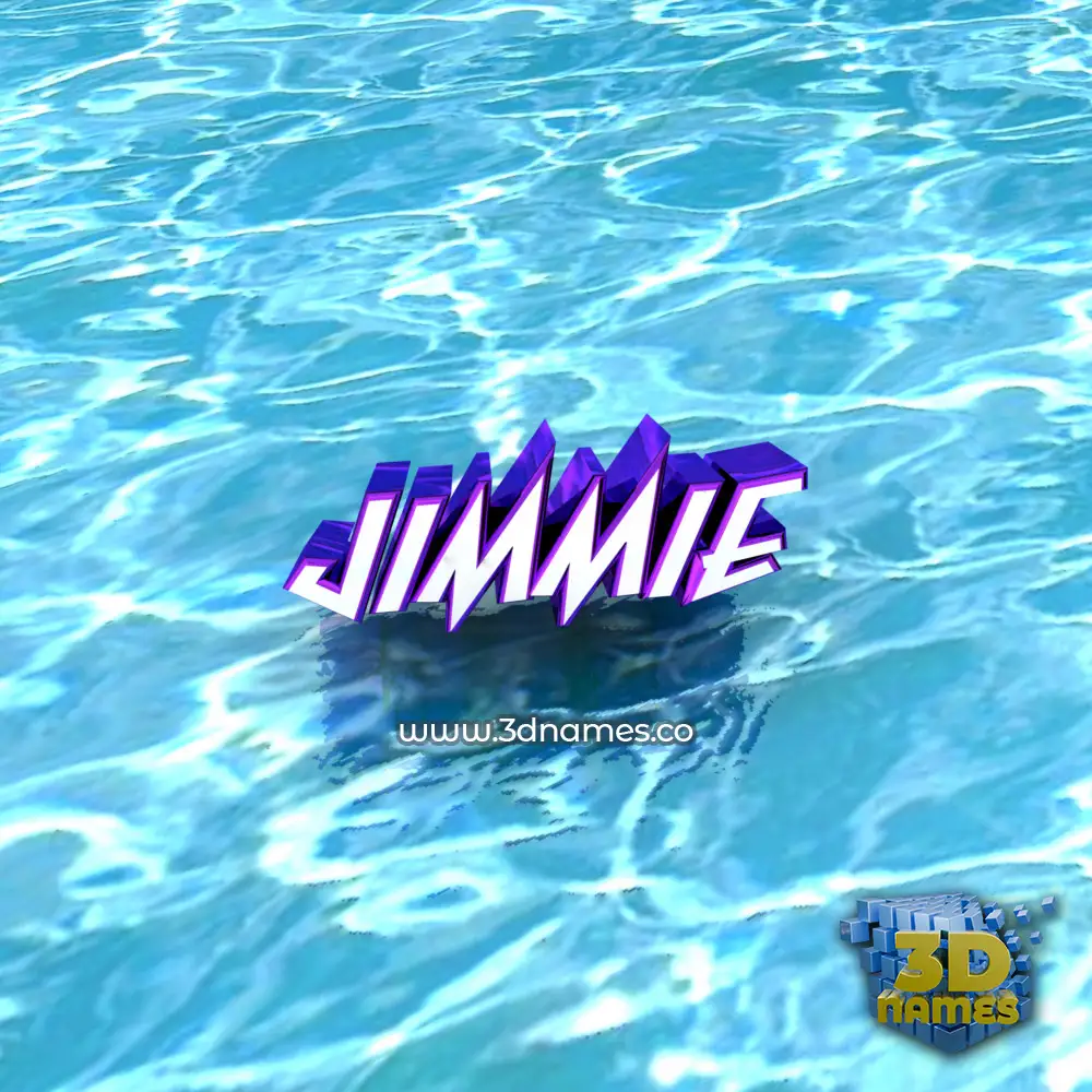 jimmie in Water style - 3D name wallpaper