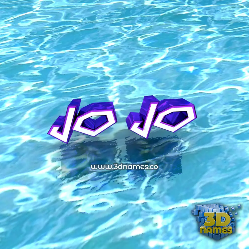 jo jo in Water style - 3D name wallpaper