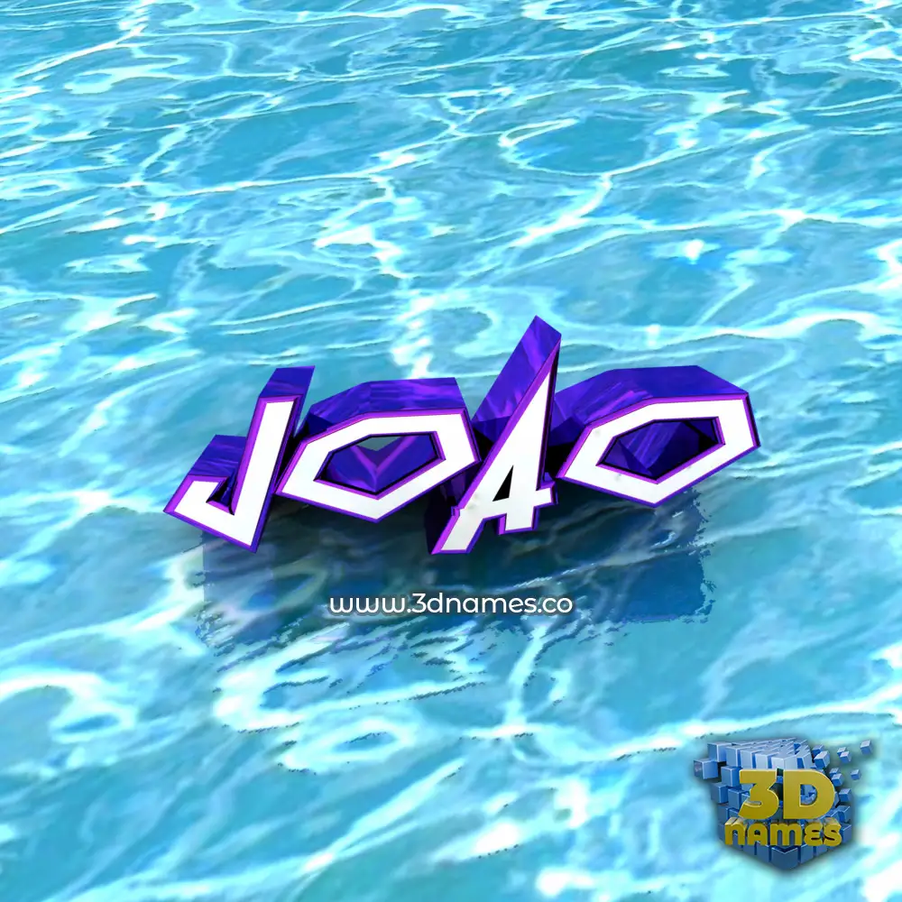 joao in Water style - 3D name wallpaper