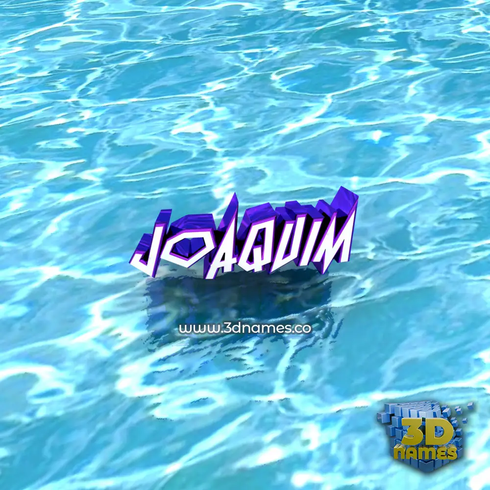 joaquim in Water style - 3D name wallpaper