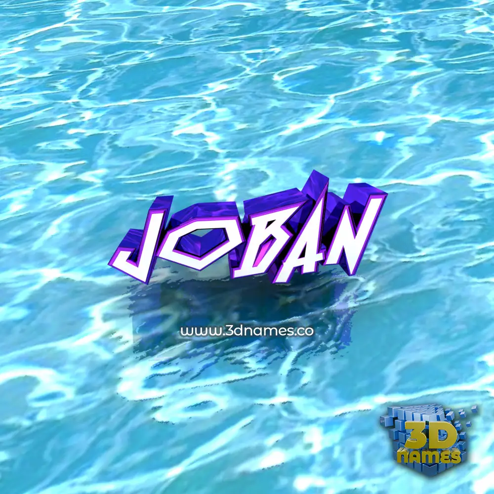 joban in Water style - 3D name wallpaper