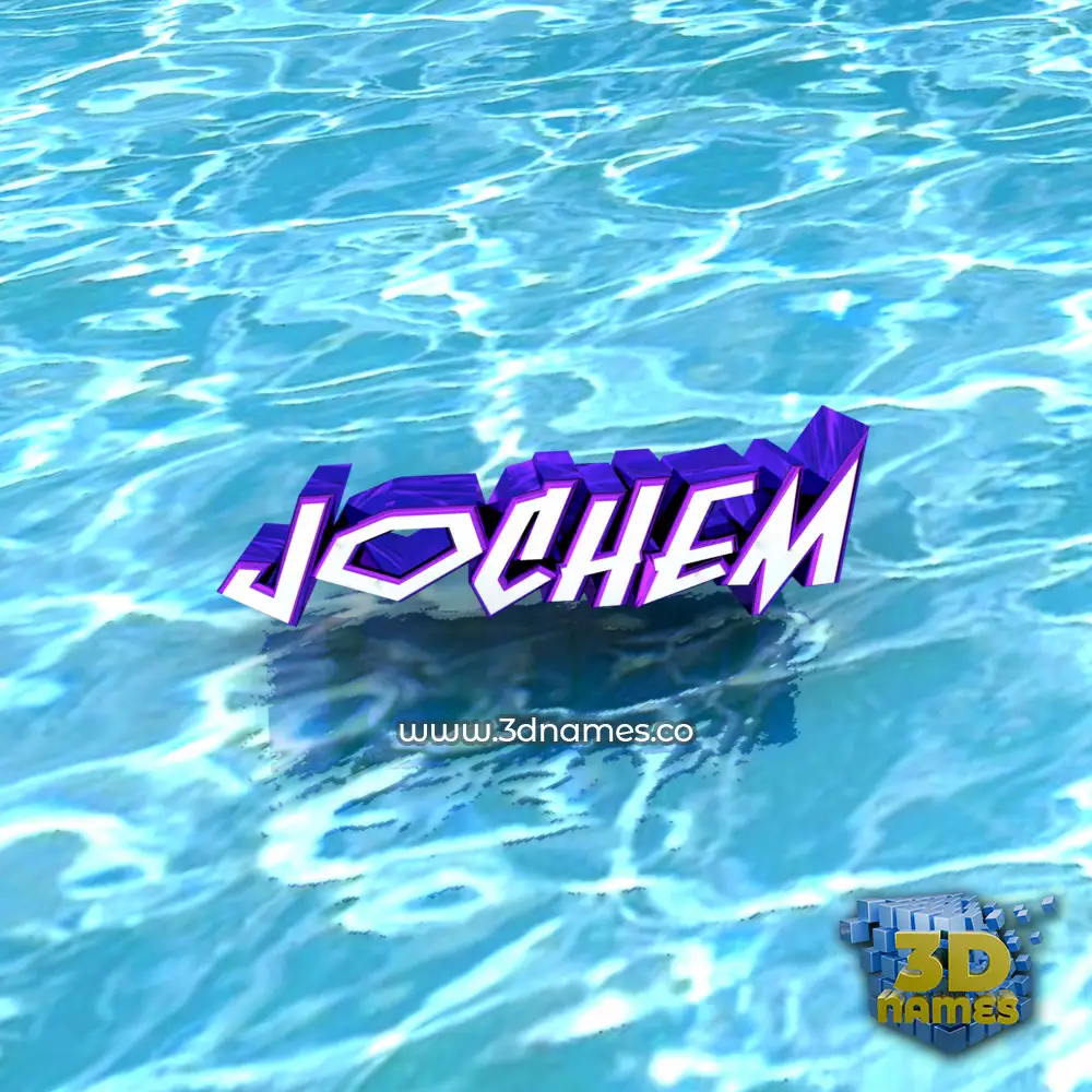 jochem in Water style - 3D name wallpaper