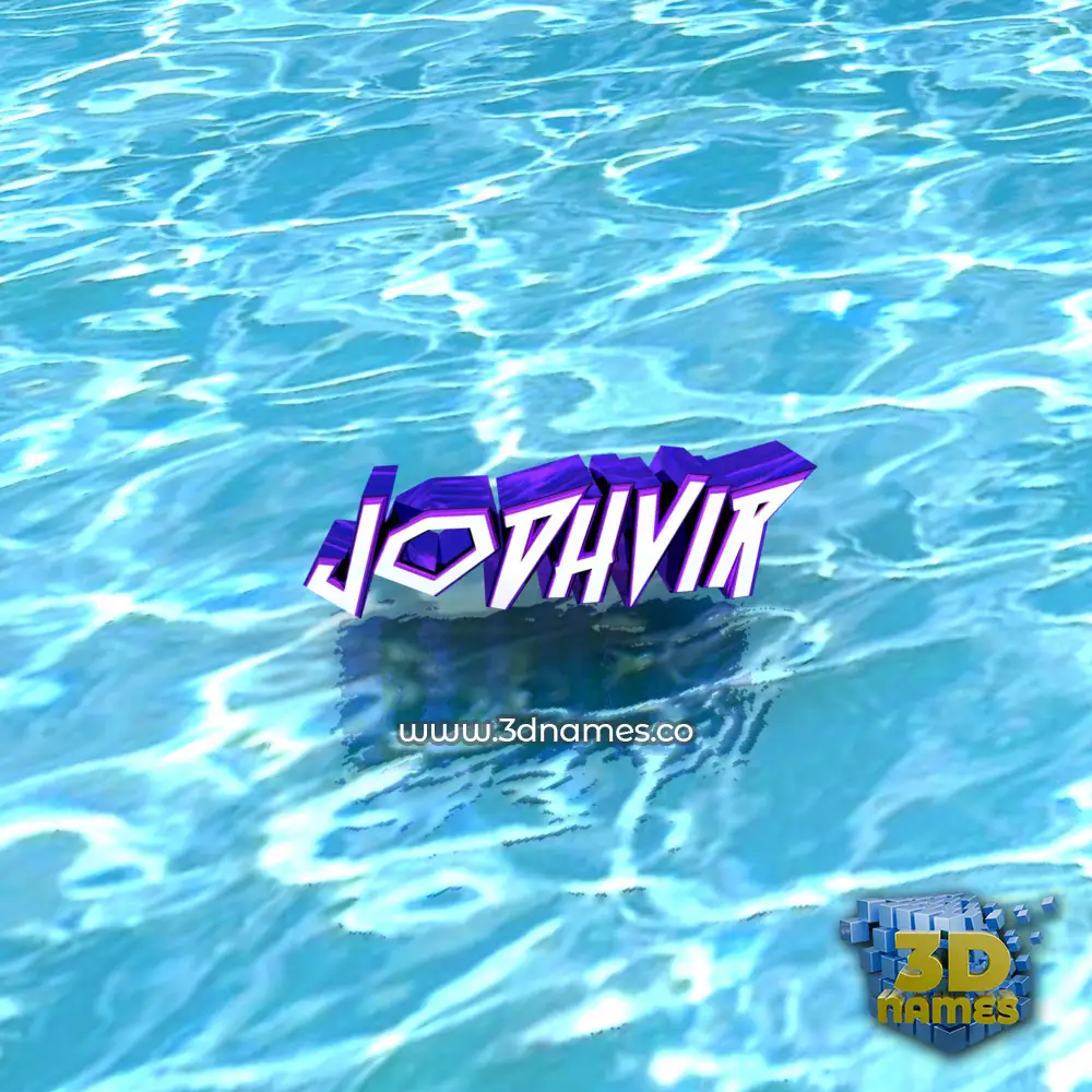 jodhvir in Water style - 3D name wallpaper