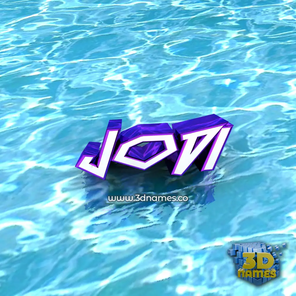 jodi in Water style - 3D name wallpaper