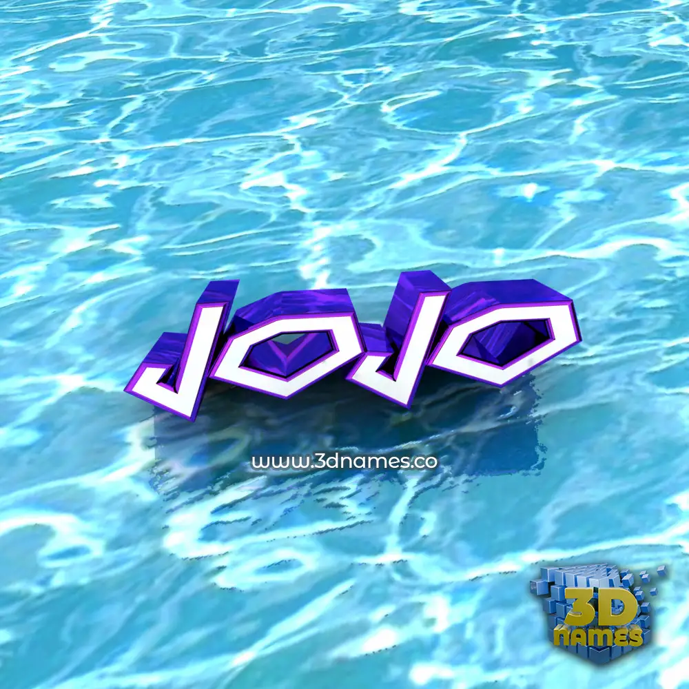 jojo in Water style - 3D name wallpaper