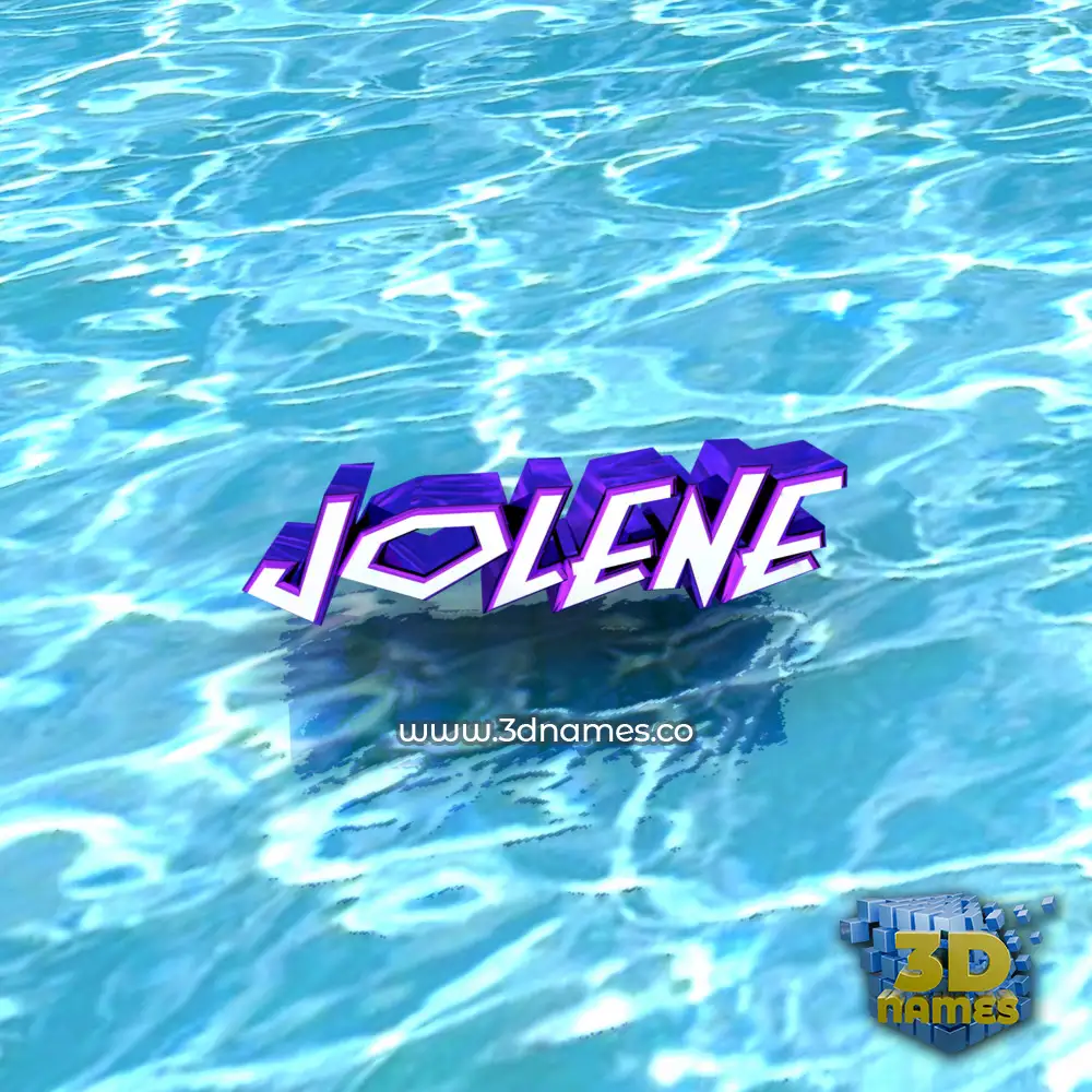 jolene in Water style - 3D name wallpaper