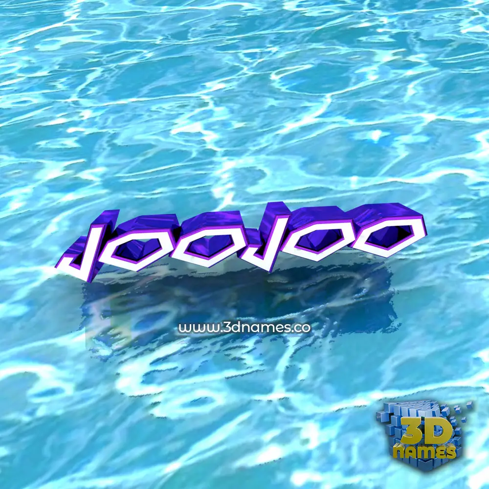 joojoo in Water style - 3D name wallpaper