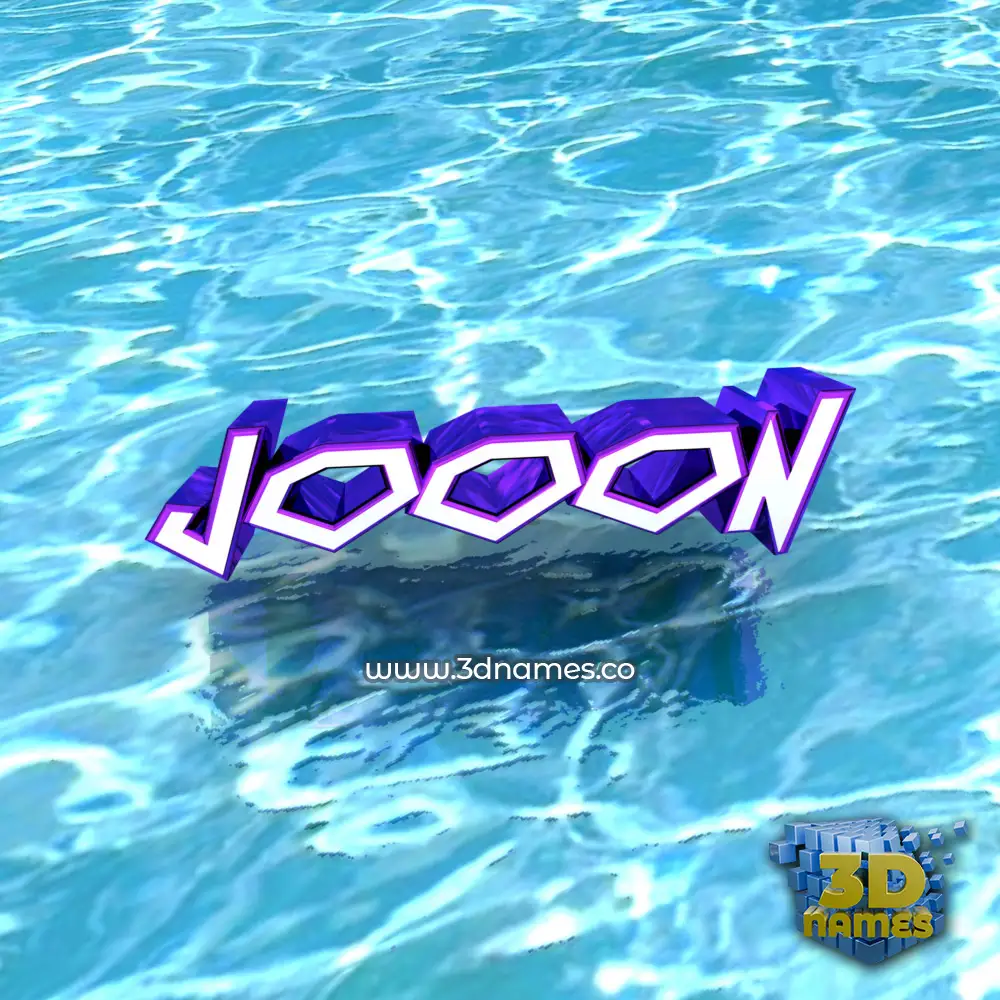 jooon in Water style - 3D name wallpaper