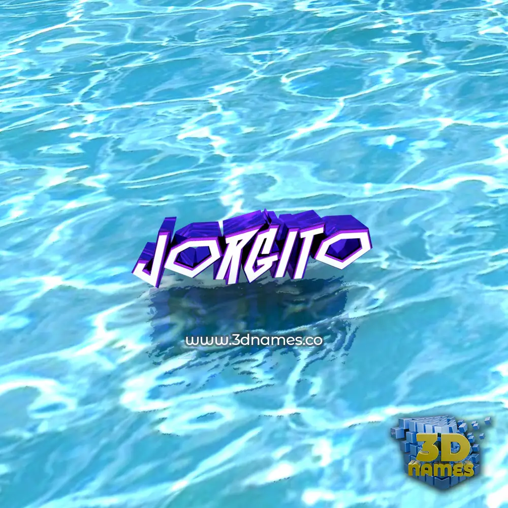 jorgito in Water style - 3D name wallpaper