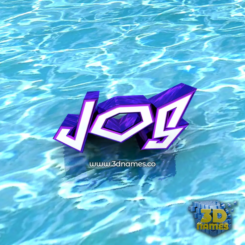 jos in Water style - 3D name wallpaper