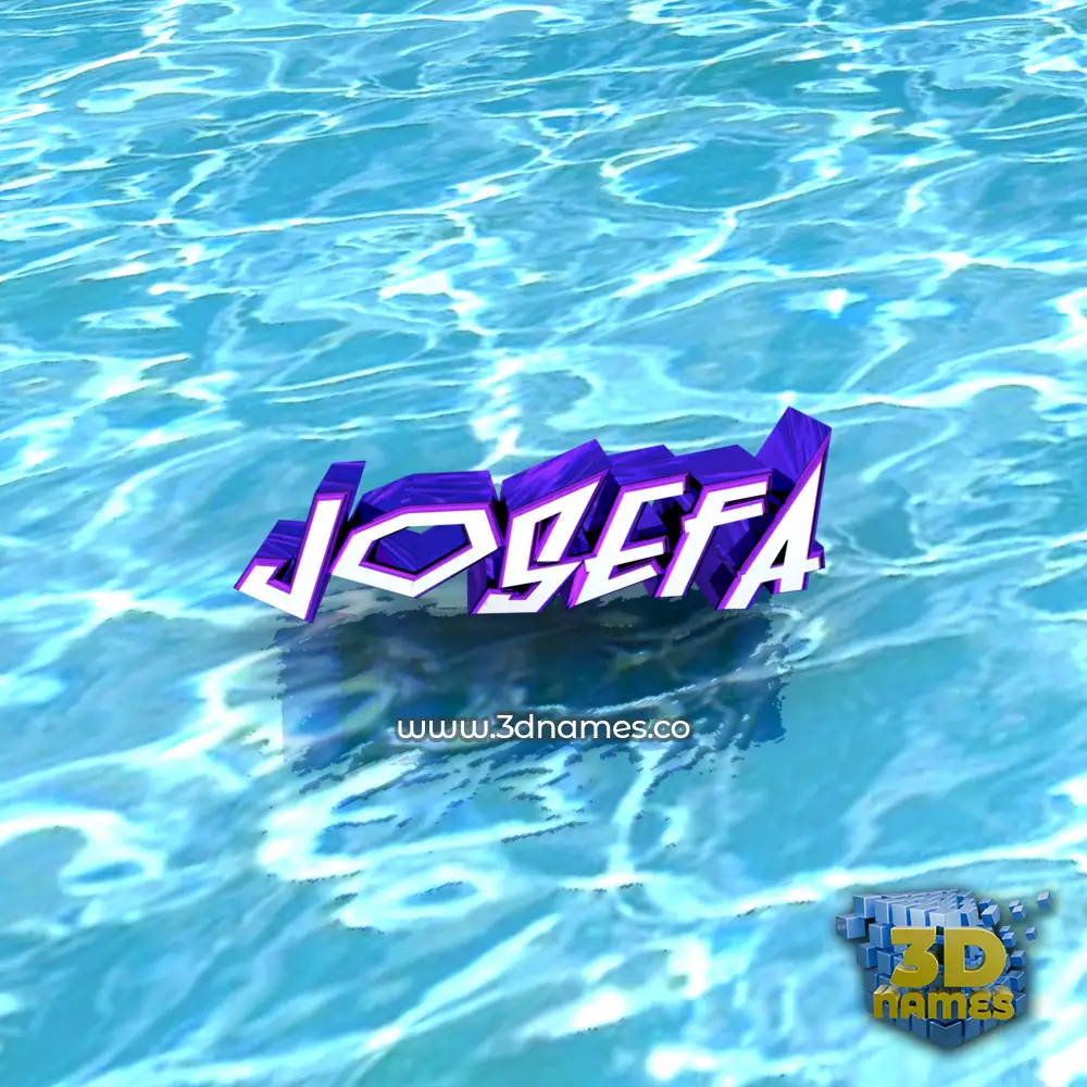 josefa in Water style - 3D name wallpaper