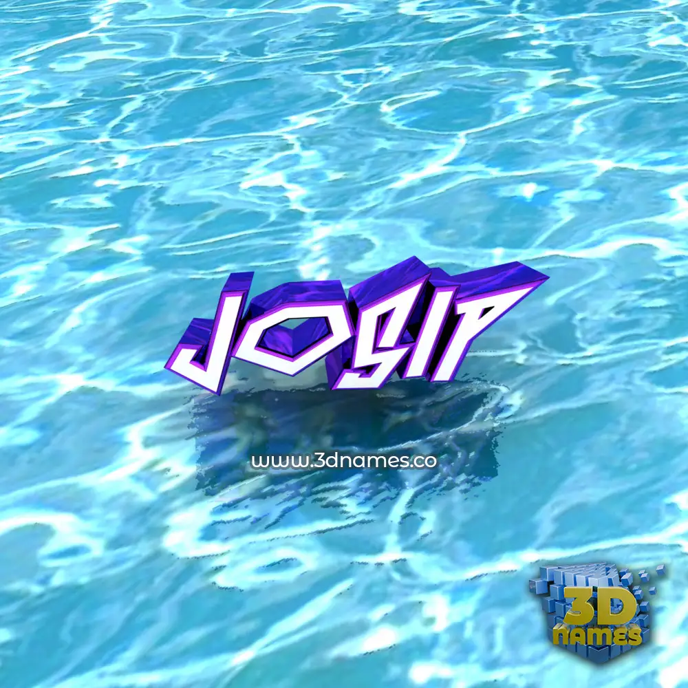 josip in Water style - 3D name wallpaper