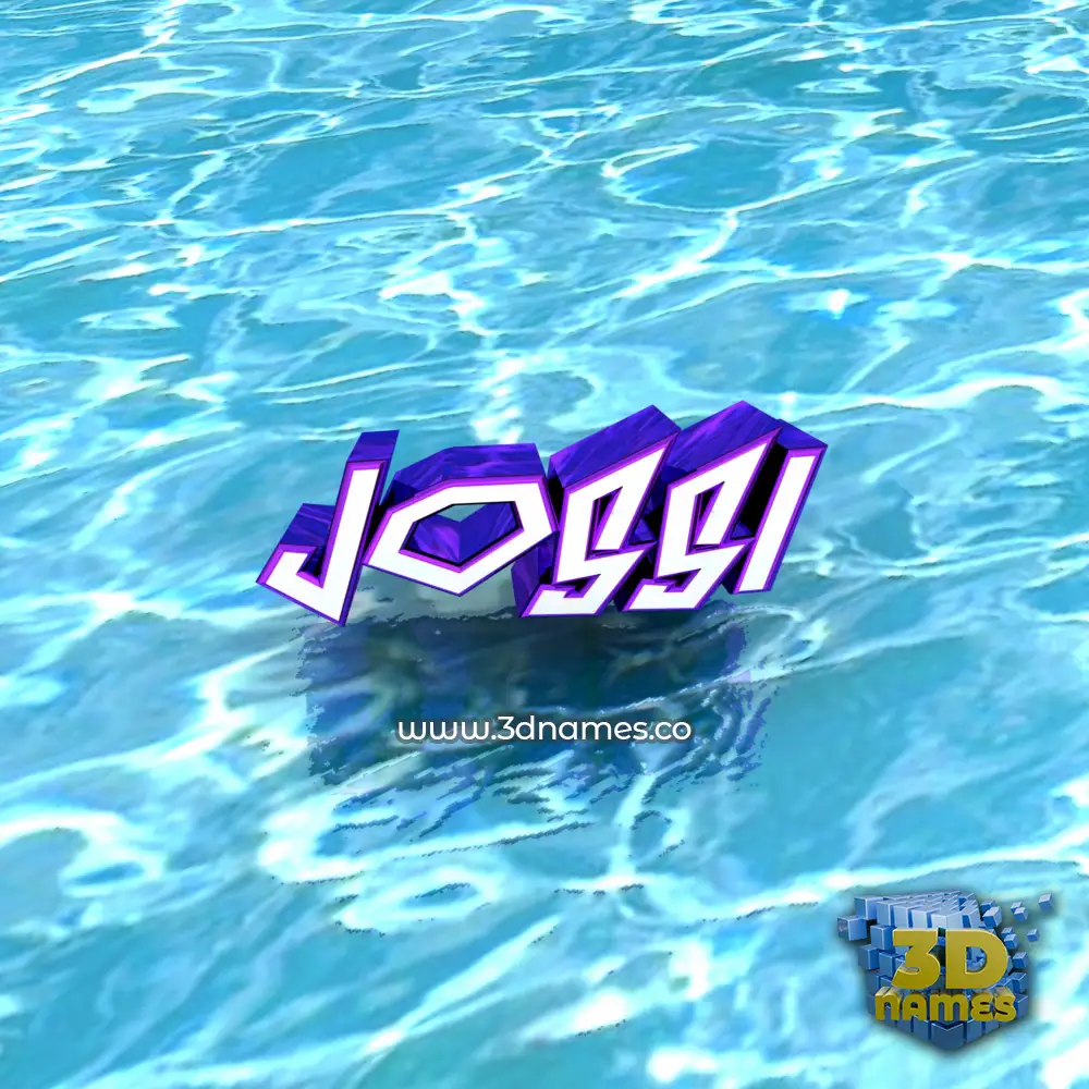 jossi in Water style - 3D name wallpaper