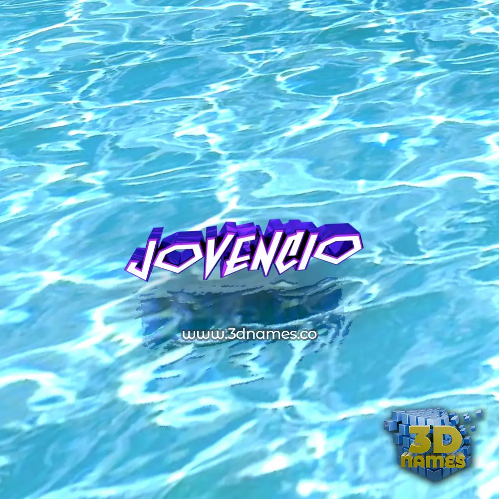 jovencio in Water style - 3D name wallpaper