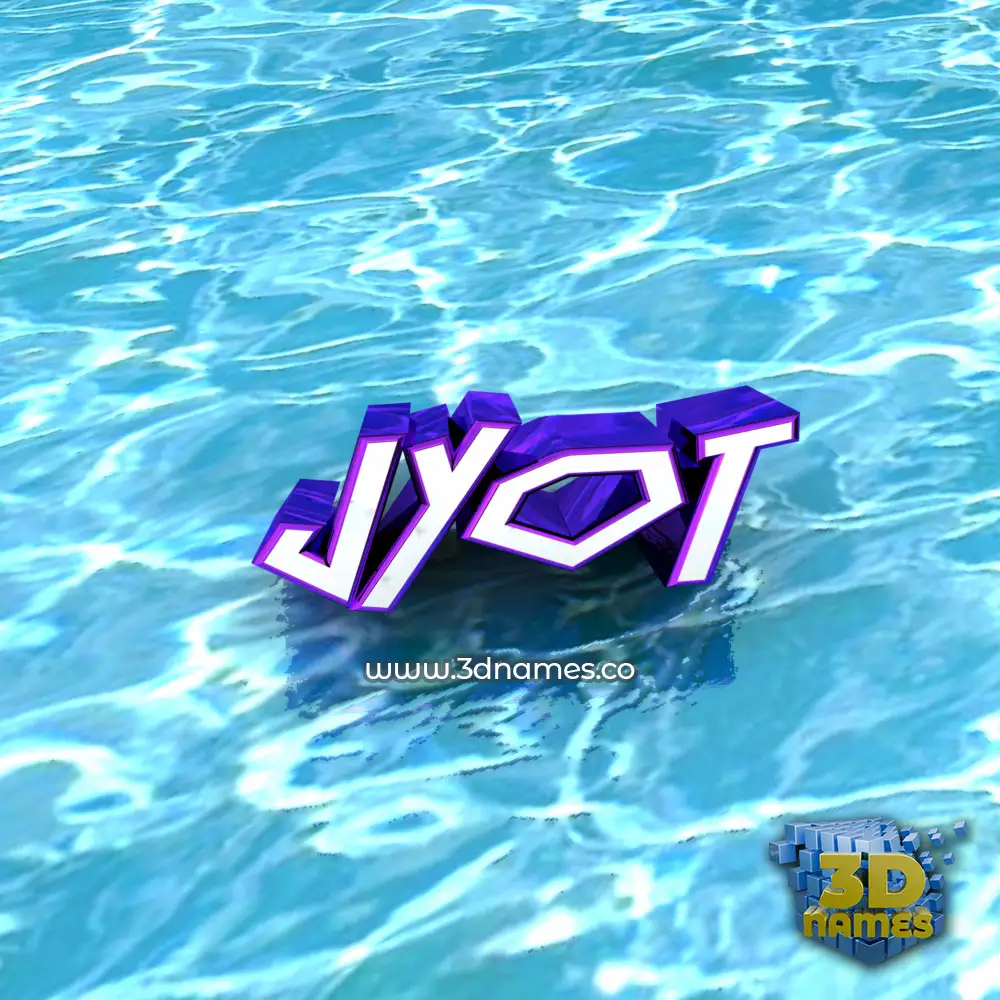 jyot in Water style - 3D name wallpaper