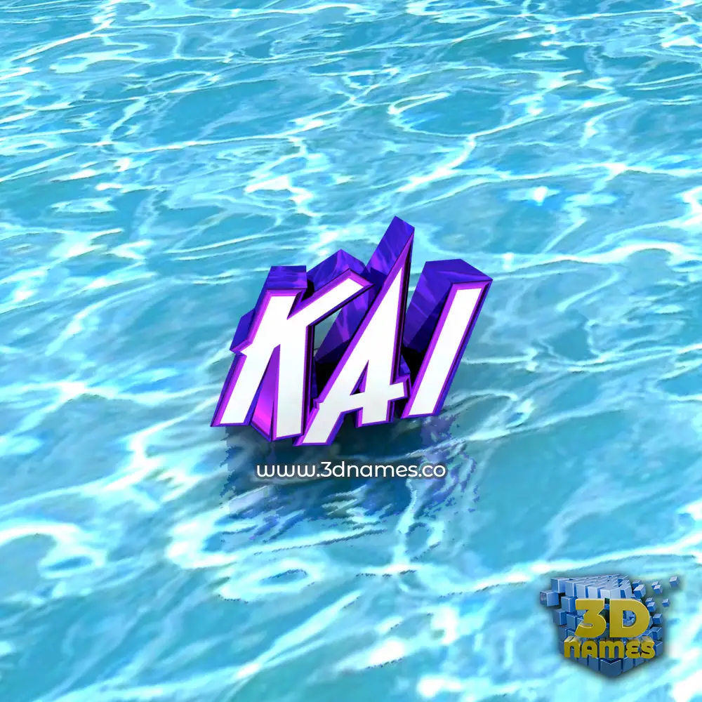 kai in Water style - 3D name wallpaper